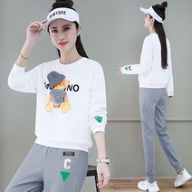 짐웨어 여성 빅사이즈 트레이닝복 트레이닝셋업 땀복 레저 캐주얼 츄리닝