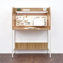 아이디어스터디 티케 와이드 1000 철제 1인독서실책상, 티케 독서실책상 아카시아 (단품LED미포함)