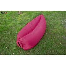 야외매트리스 풍선 소파 캠핑 침대 비치 휴대용 에어 야외 쿠션, Rose red