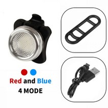 자전거 부품 용품 전기자전거슈퍼 밝은 usb 충전 라이트 세트 led 헤드 프론트 램프 리어 테일 라이트 방수 사이클링 랜턴 액세서리, D 스타일