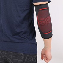 복싱 스크린골프 팔꿈치 엘보 보호대 러닝 레저활동 부상방지 스포츠 팔압박밴드, 블랙, M