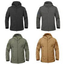 부드러운쉘 후드티 밀리터리 워터프루프 재킷 기모