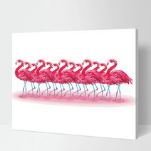 DIY 명화 그리기 유화 인물 고흐 동물 해바라기 그림그리기 세트, 05_동물-A019  플라밍고 댄싱
