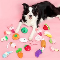 해피앤퍼피 강아지장난감 애견장난감인형 강아지인형 봉제장난감, 1개, 수박