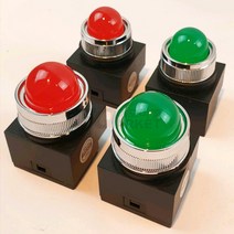 카콘 LED 파일럿 파일롯 램프 표시등 KR 시리즈 25파이 30파이, 200/240V AC, 녹색