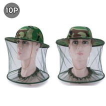 안전망 양봉모자 대량 10P 모기망 모자 양봉 벌망 벌초 낚시 해충모자, ◐본제품★⊙