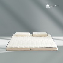 [신우팜앤라텍스] 레스트 통몰드 천연라텍스 토퍼 매트리스 7.5cm 퀸