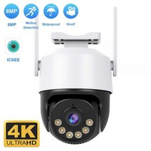 스피드 돔 자동 추적 PTZ 카메라 스마트홈 실외 무선 와이파이 감시 모니터 iCsee 800만화소 4K IP카메라 500만화소, 02.1080P NO SD카드_01.CN