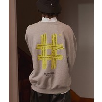 [빠른출고]/빈트릴 골프 BEENTRILL GOLF 해시태그 오버핏 맨투맨(메란지 그레이)