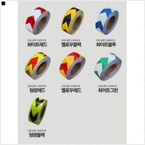 깔끔부착 뛰어난내마모성 강한접착력 야간작업용 야광목공테이프 야광접착테이프, 옐로우블랙