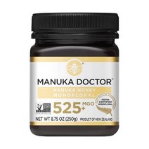 미국직구 마누카 닥터 - MGO 525+ 마누카 허니 모노플로랄 100% 퓨어 뉴질랜드 허니. 인증. 된. RAW. 비GMO(8.75온스), 수량, 상세참조