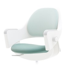 시디즈 링고 고정형 의자 발받침+등좌판 커버 세트, 그린티그린(일반캐스터)