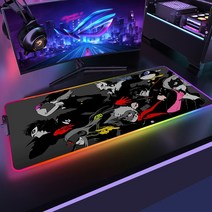 페르소나 컴퓨터 매트 Pc 마우스 패드 RGB Led 데스크 프로텍터 게이머 Deskmat 정의되지 않은 플레이, A7 _300x700x3mm, 05 A7_02 300x700x3mm