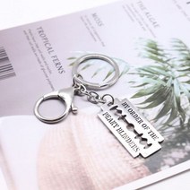 LR Peaky 블라인더 블레이드 목걸이 면도날 펜던트 & 목걸이 영화 주얼리 스테인레스 스틸 열쇠 고리 선물