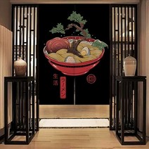 인테리어 액자 그림 일본식 패브릭 커튼 주방 침실 피팅 룸 화장실 문 거실 호텔 카페, 80x130cm, 노랑