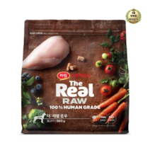 라이브잇 하림더리얼 시니어 더리얼 로우 닭고기 강아지 건식사료, 15개, 360g, 닭