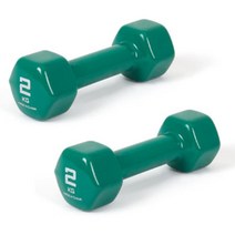 팔 근력 미용 아령 2KG 2개입 집 운동 기구 실내 등 팔 어께, PVC 컬러아령_2Kg그린2개