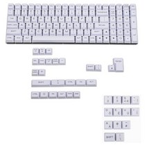 레이저 에칭 영국 이탈리아어 스페인 독일어 ISO OEM 프로필 두꺼운 PBT 키 캡 MX 기계식 키보드 YMD96 KBD75 104 87 61, 04 Custom UK ISO