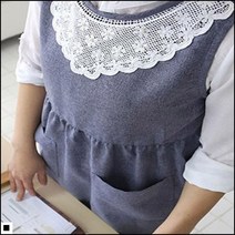 해지한느낌 원피스스타일 여성용 구김없는재질 원피스앞치마 편안한앞치마