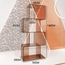 팬트리정리함 사각 수납함 수납박스, 1. 스모크 그레이(50 28 140)