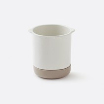 [JAJU/자주] 원형 1구 수저통(물받침 포함)_, 화이트, 1개