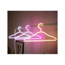 두엔젤 LED 옷걸이 옷가게 쇼품 쇼핑몰 데코 포인트 디피 인테리어 소품, led옷걸이 화이트
