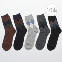 [10족세트] 삭스픽 남자 빅 아가일 포인트 패션 양말