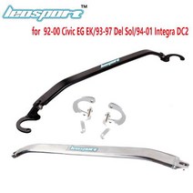 스트럿바 Leosport프론트 스트럿 바 블랙 9200 Civic EG EK9397 Del