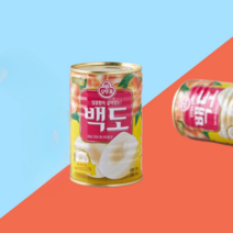오뚜기 복숭아병조림 황도 백도 400g, 단품