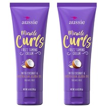 어씨 미라클 컬 곱슬머리 관리용 크림 코코넛 & 오스트레일리안 호호바 오일, 2개, 193g