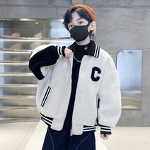 도오빠 바울리아 주니어 남아 점퍼 뽀글이 자켓 겨울 아우터 키즈 초등학생