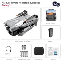 드론 Z908 미니 드론 4k 전문 헬리콥터 원격 제어 quadcopter rc dron 접이식 장애물 회피 헬리콥터 vr 선물, z908 회색 vr