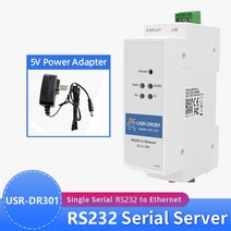USR DR DIN 레일 RS 직렬 이더넷 변환기 작은 크기 네트워킹 전송 서버 장치 지원 Modbus RTU TCP, no adapter