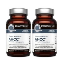 1+1 키노코 플래티넘 AHCC 750mg 표고버섯균사체, 2개