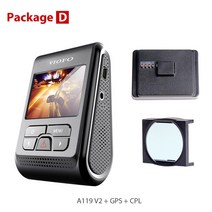 차량유리 세정 발수코팅 viofo a119 v2 quad hd car dvr super capacitor 2k 25601440p car dash 비디오 레코더 dvr gps, D, 카드 없음