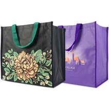 (인쇄가능)대형 타포린백(가로)41cm x (세로)36cm x (폭)24cm, 대형 타포린백(빌리지)