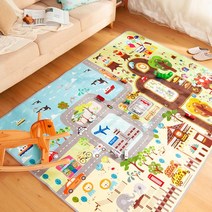 [누리홈] KC인증 도로매트 동물원 150x200