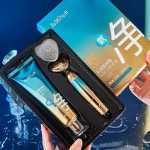 뷰티 기기 마사지 브러시 헤드 세트 딥 클리닝 블랙헤드 모공 아미노산 세안 모이스처라이징 스킨 페이셜, 01 파란