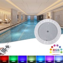 20W 30W 40W LED 수지 수영장 조명 IP68 방수 수중 AC12V 벽 마운트 램프 RGB 색상 변경 가능, 화이트