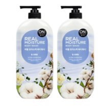온더바디 웜 코튼향 리얼 모이스처 바디워시 900g x 2개