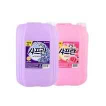 샤프란 섬유유연제 20L 핑크/릴렉싱 대용량 말통 세탁 빨래, 핑크센세이션