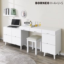 보루네오 seint 힐링 확장형 거울 화장대 시리즈, 오크, 수납장_hs009-1