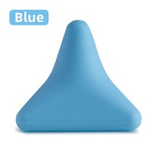 실리콘 마사지 콘 사변형 휴식 장치 공 Psoas 근육 릴리스 흉부 척추 다시 목 견갑골 발 요가 마사지, 파란색, 하나