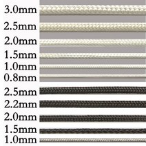 블라인드 버티컬 커튼 모기장 나일론 손잡이 끈 줄 로프 교체 1mm 2mm 3mm, 3mm블랙10m, 1개