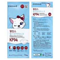 웰킵스 황사방역마스크 KF94 중형, 25개입, 1개, 백색