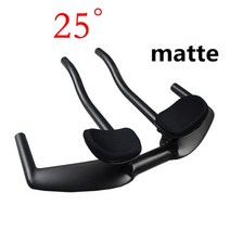 자전거 핸들바 드롭바 카본핸들바 tt 사이클링 전체 탄소 레스트 바 끝 31.8mm, 25도 광택 420mm