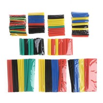 328 PCS 2 : 1 폴리올레핀 히트 수축 튜브 튜브 슬리브 랩 와이어 세트 8 크기, 다른