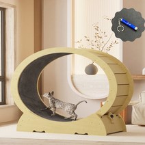 홈메이드 고양이 캣휠 쳇바퀴 캣워크 무소음 운동기구 스크래쳐 장난감 캣타워, XL