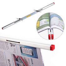 AS코리아 알미늄 신문철(MN-403)-문서보관 책철 챠트철 도면걸이 사무용품, 1개, 은색