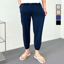 이브컴퍼니 남녀공용 사방스판 여름 밴딩 조거팬츠 빅사이즈